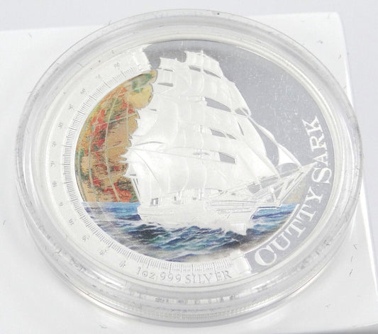 1 Oz Silver Coin 2012 $1 Tuvalu Ships That Changed The World Proof - Cutty Sark